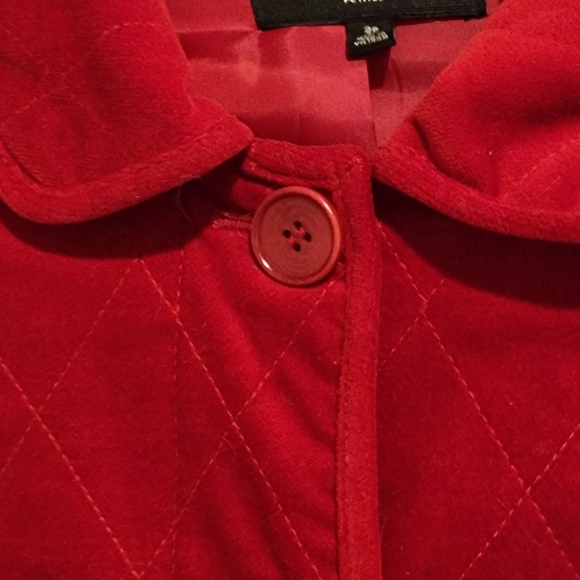 Talbot red Velvet jacket size 2P women - Picture 2 of 5